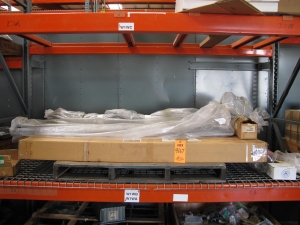 LOT TO INCLUDE: (1250) FRAMES, ZIPPER KIND, (2) INDICATOR, 29-3/8" SIZE, TUBULAR MATERIAL, MAGNETIC LEVEL KIND, (1) BOX, CONNECTOR, ELEC TYPE, 3/4" SIZE, CAST DEVICE, TYPE FSC KIND, GALV STL MATERIAL. . LOADING & HANDLING FEE $15-4167